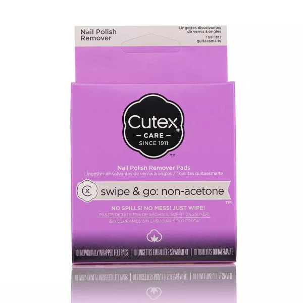 Cutex Care Swipe & Go: Non-Acetone Nail Polish Remover Pads