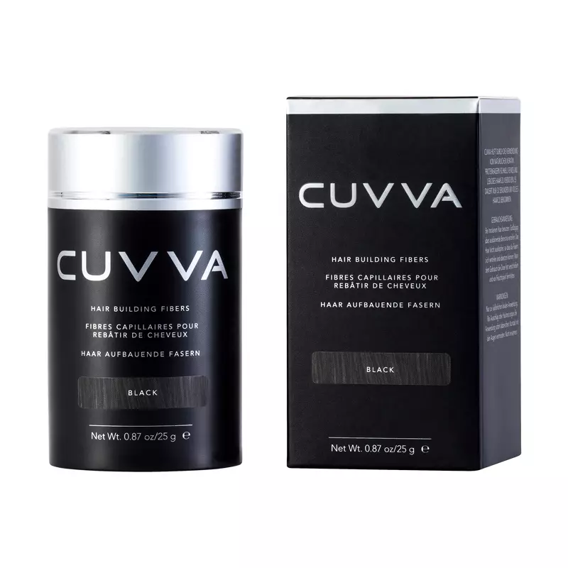 CUVVA Hair Fibers for Thinning Hair (BLACK)