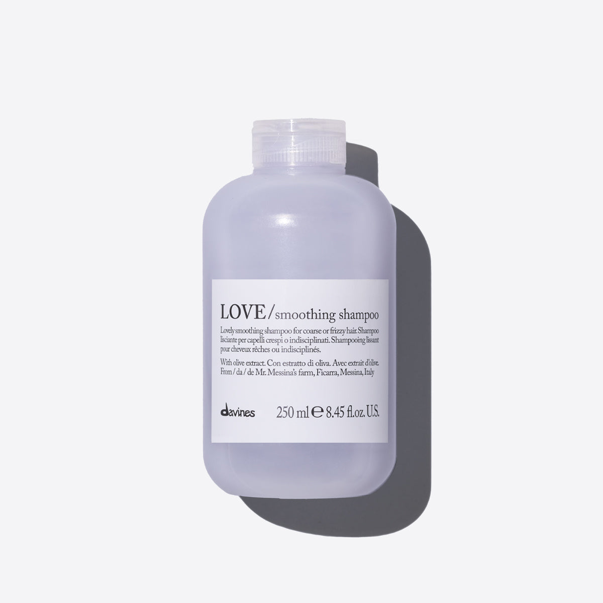Davines LOVE Smoothing Shampoo | for Curly and Unruly Hair, Frizzy Hair | Smoothing Hair Products with Olive Extract | 8.45 Fl Oz