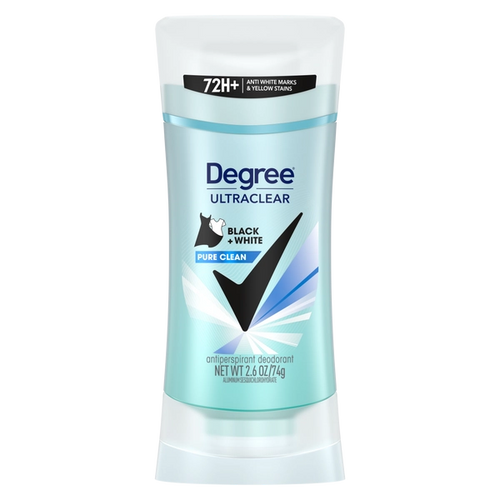 Degree MotionSense UltraClear Black+White Pure Clean Antiperspirant Deodorant Stick