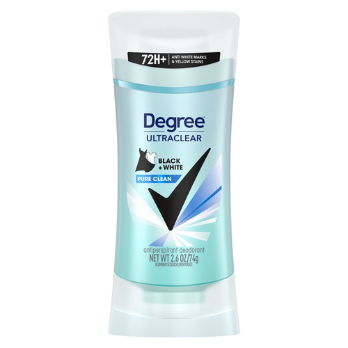 Degree MotionSense UltraClear Black+White Pure Clean Antiperspirant Deodorant Stick