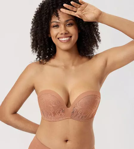 Delimira Lace Strapless Bra