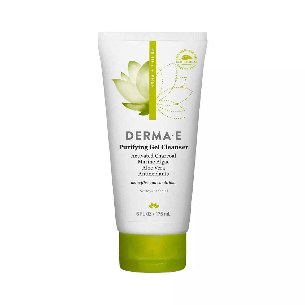 DERMA E Purifying Gel Cleanser with Activated Charcoal