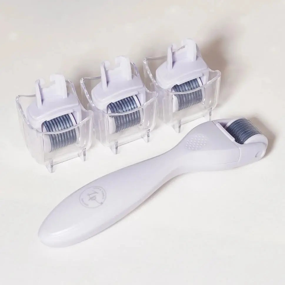 Derma Roller Microneedle Skin Care Kit for Face and Body with FOUR Professional