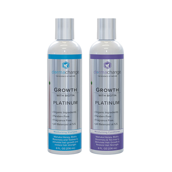 DermaChange Growth Platinum Moisturizing Shampoo & Conditioner