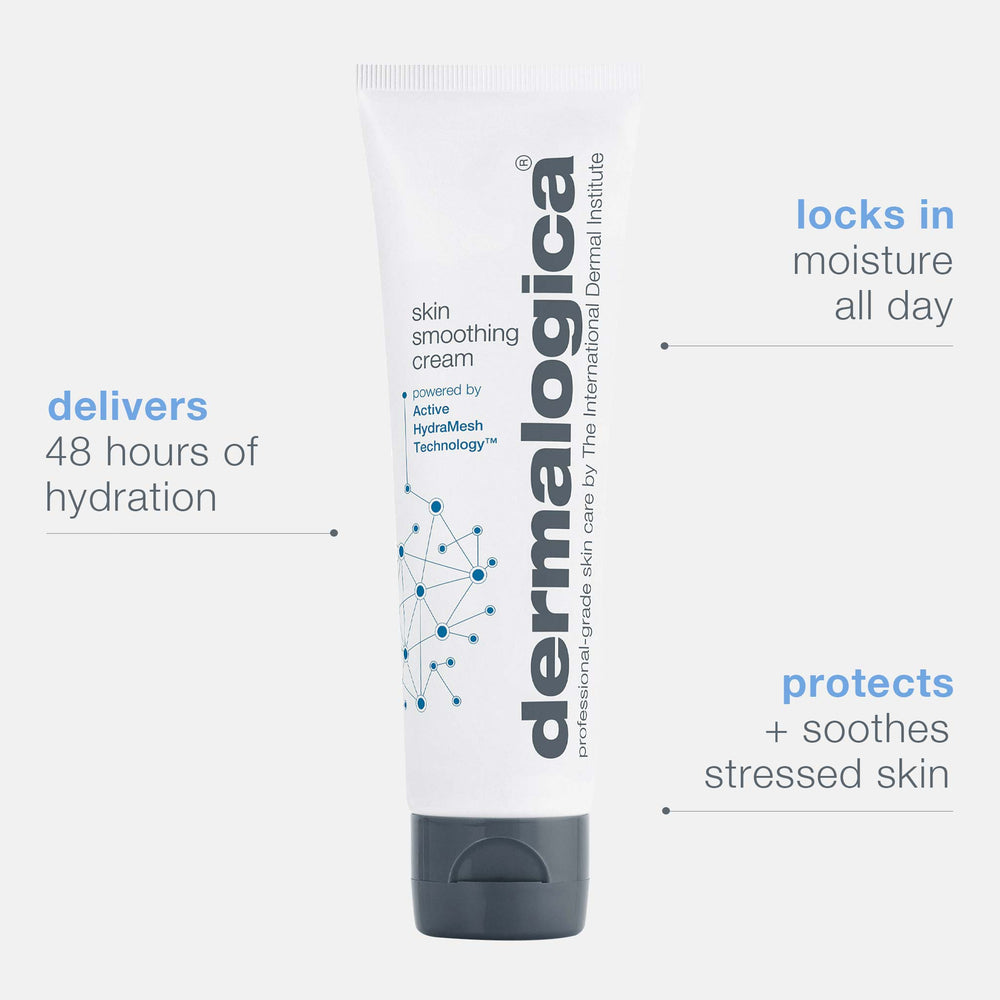Dermalogica Skin Smoothing Cream - Face Moisturizer with Vitamin C and Vitamin E - Infuses Skin with 48 Hours of Continuous Hydration 3.4 Fl Oz (Pack of 1)