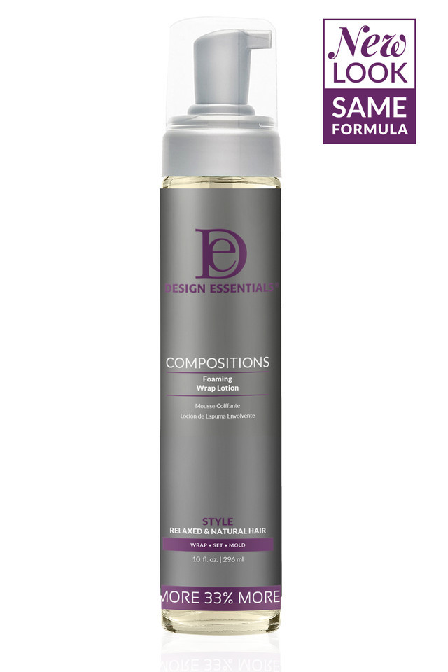 Design Essentials Compositions Foaming Wrap Lotion for Relaxed & Natural Hair, 7.5 Ounce