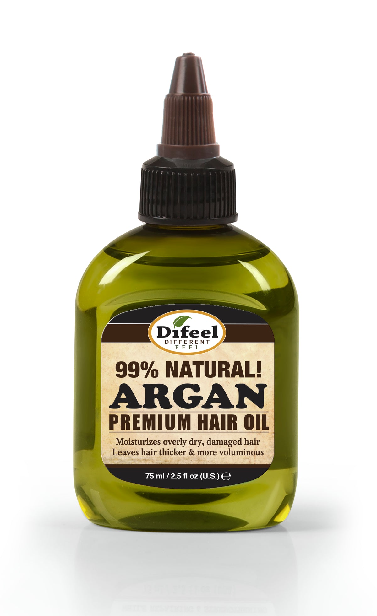 Difeel Premium Natural Hair Oil - Argan Oil 7.1 ounce light 7.78 Fl Oz (Pack of 1)