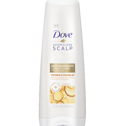 Dove DermaCare Scalp Anti-Dandruff Conditioner Dry and Itchy Scalp Dryness and Itch Relief with Pyrithione Zinc 12 oz Dryness & Itch Relief 12 Fl Oz (Pack of 1)