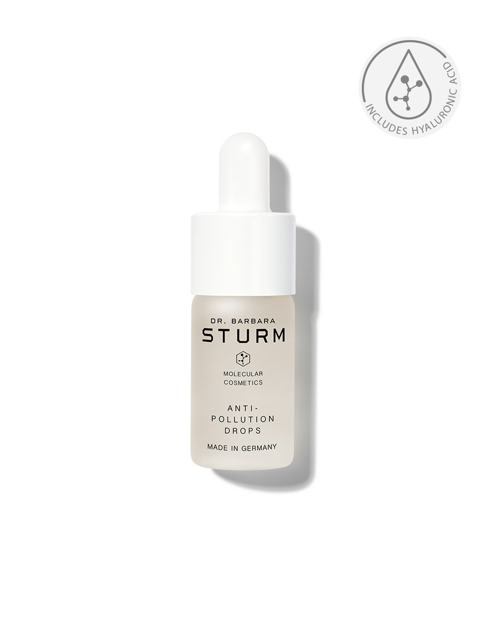Dr. Barbara Sturm Anti-Pollution Drops - Hyaluronic Acid Serum Drops with Skin Barrier Function Support for Environmental Stressors + Blue Light Protection (30ml)