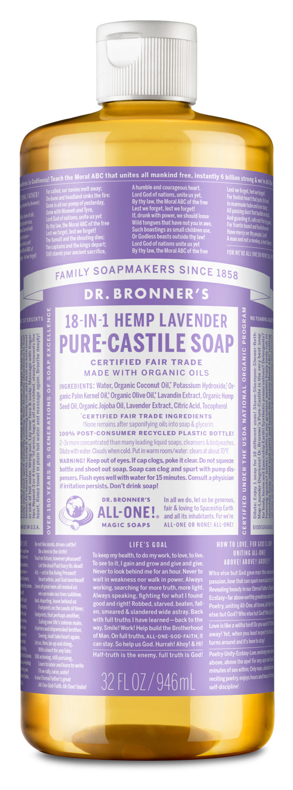 Dr. Bronner's - Pure-Castile Liquid Soap (Lavender)