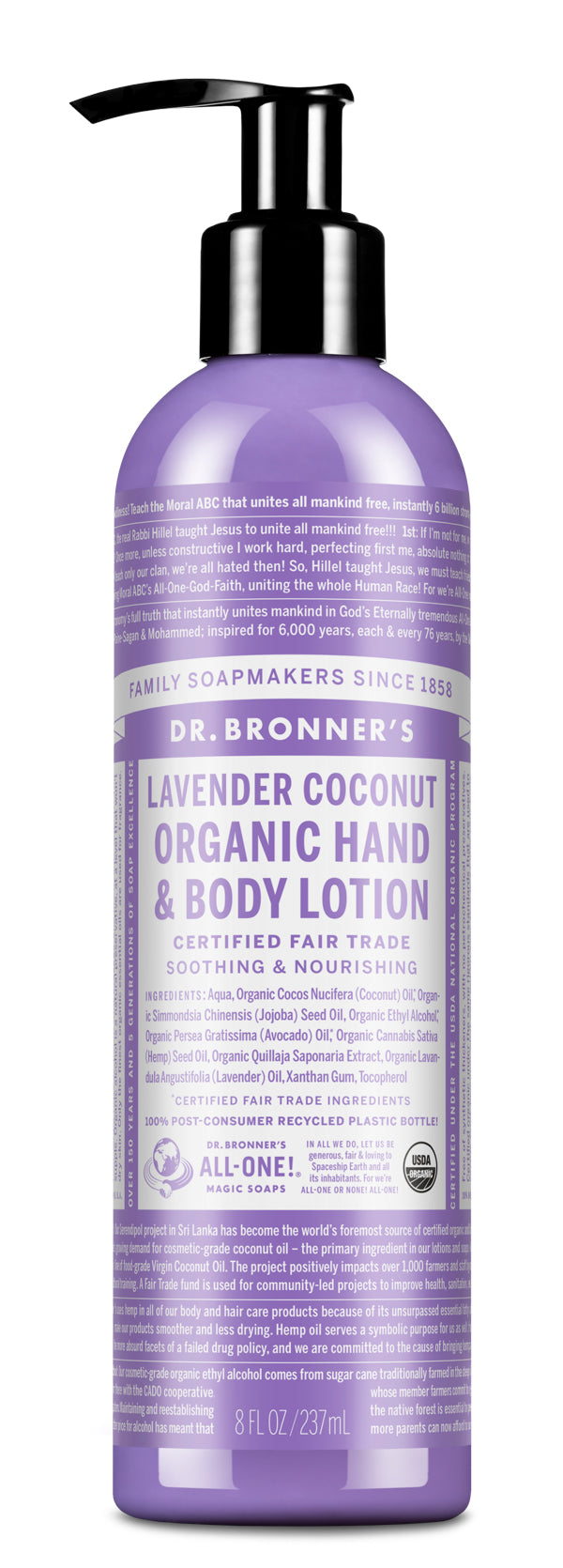 Dr. Bronner’s Lavender Coconut Organic Hand & Body Lotion
