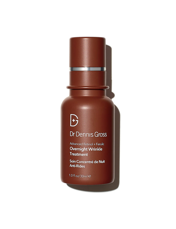 Dr. Dennis Gross Ferulic + Retinol Wrinkle Recovery Overnight Serum: for Fine Lines, Wrinkles, Uneven Skin Tone & Texture, 1.0 fl oz