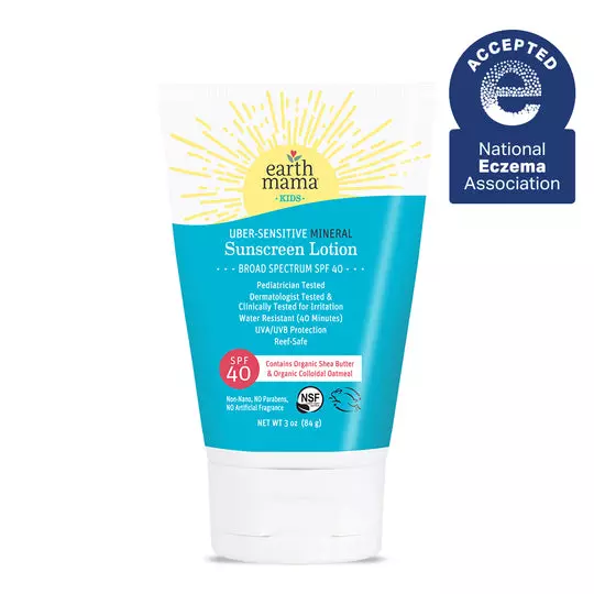 earth mama Kids Uber-Sensitive Mineral Sunscreen Lotion