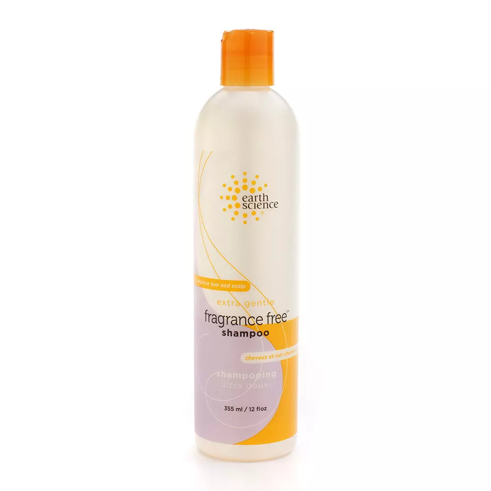 Earth Science Fragrance Free Shampoo with mild coconut-based cleansers for sensitive scalp & hair ? 12 oz. (Pack of 2)