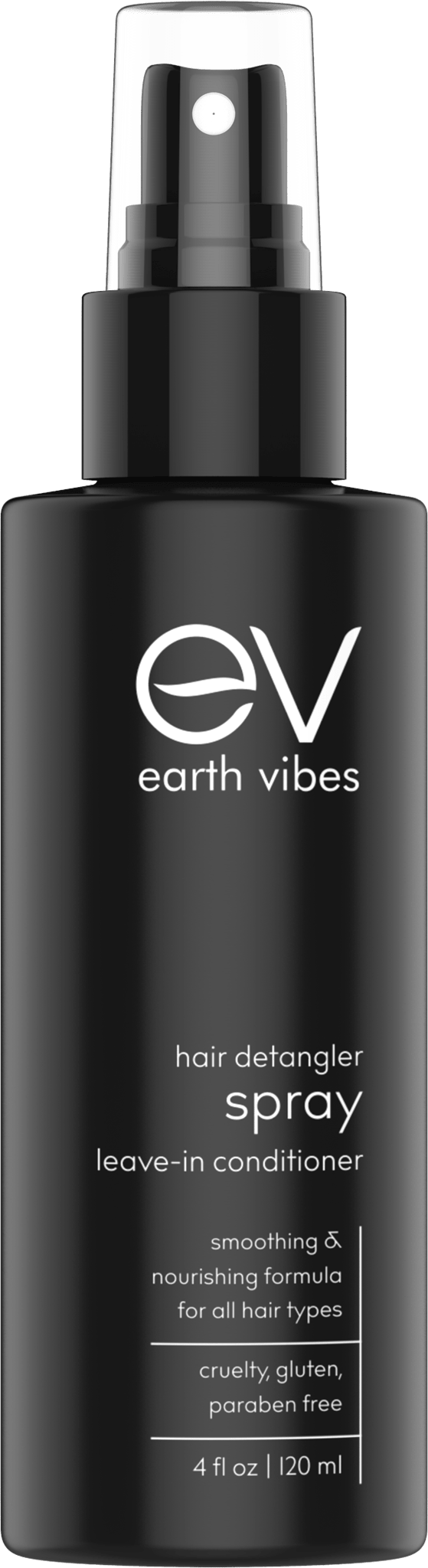 Earth Vibes Natural Hair Detangler, Leave-In Conditioner Spray For Kids & Adults - All Hair Types - Color Safe Cruelty, Sulfate - Paraben Free - Made With Organic Jojoba And Avocado Oil
