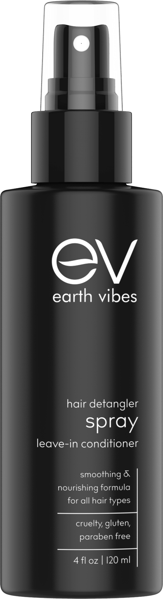 Earth Vibes Natural Hair Detangler, Leave-In Conditioner Spray For Kids & Adults - All Hair Types - Color Safe Cruelty, Sulfate - Paraben Free - Made With Organic Jojoba And Avocado Oil