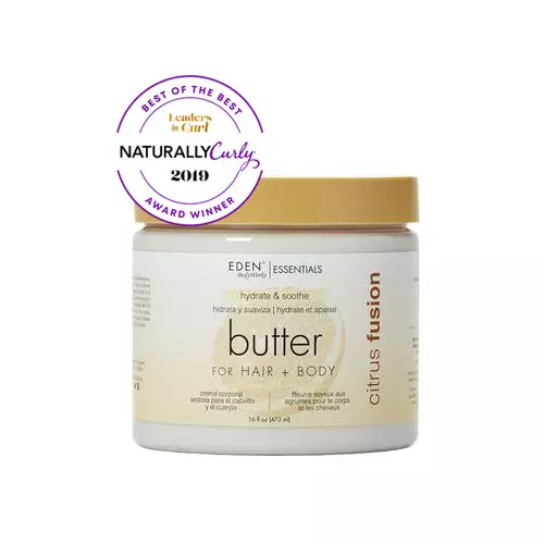 EDEN BodyWorks Citrus Fusion Hair + Body Butter | 16oz | Deep Moisturizer, Soften & Nourish Hair and Skin - Fresh Scent