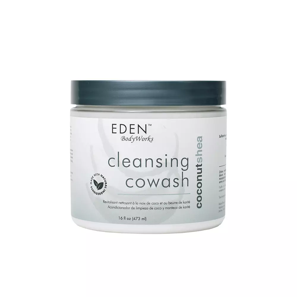 EDEN BodyWorks Coconut Shea Cleansing Cowash | 16 oz | Remove Build Up, Cleanse, Control Frizz & Soften Hair - Packaging May Vary Coconut Shea 16 Fl Oz (Pack of 1)
