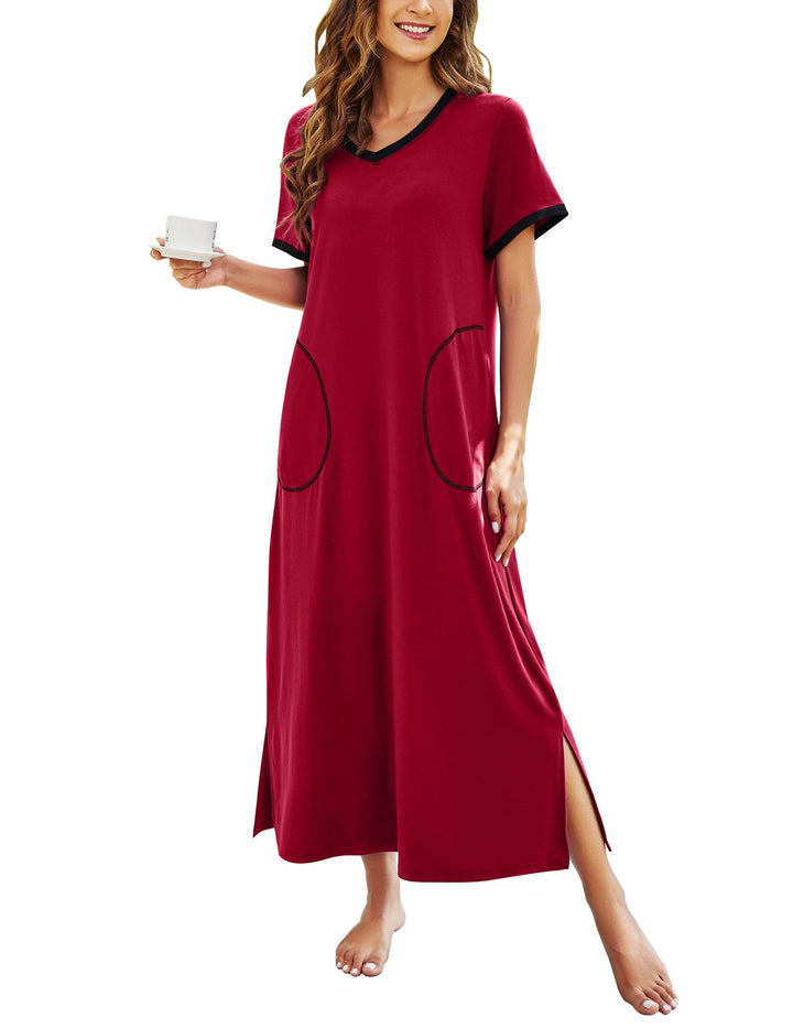 Ekouaer Loungewear Long Nightgown