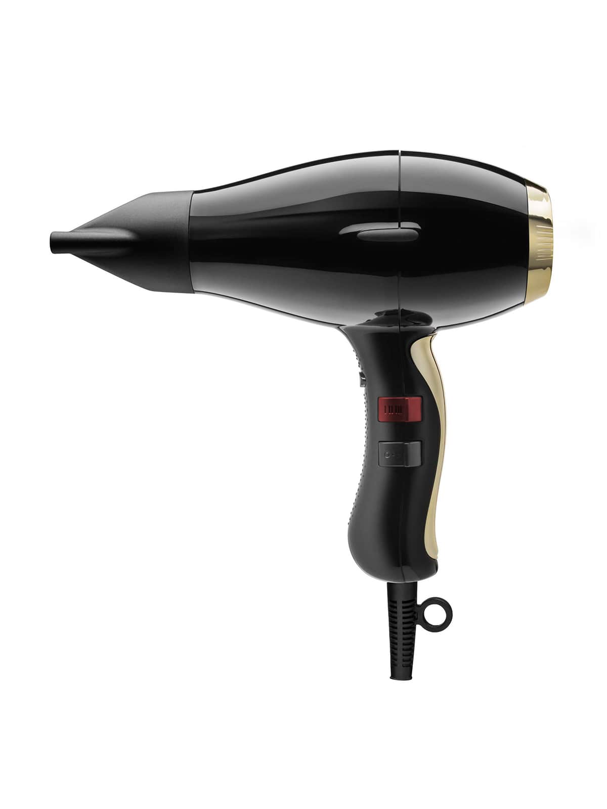 Elchim 3900 Light Ionic Hair Dryer: Professional Ceramic and Ionic Blow Dryer - 2 Concentrators Included, Fast Drying, Quiet, and Lightweight Black/Silver