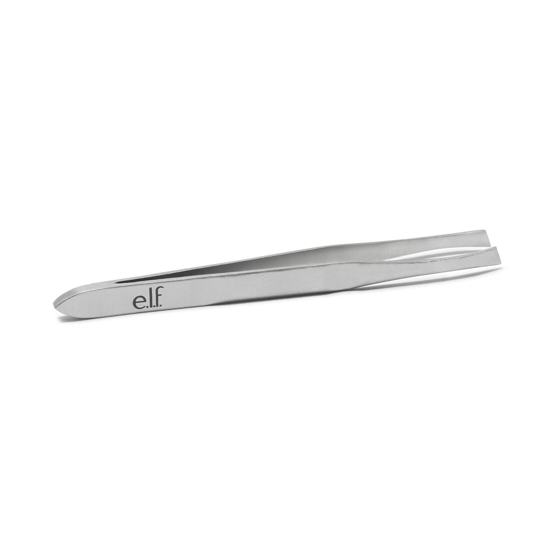 e.l.f., Slant Tweezer, Professional Quality Stainless Steel, Provides a Strong Grip, Removes Hairs Accurately, Shapes, Defines, Easy To Use, Ergonomically-Designed