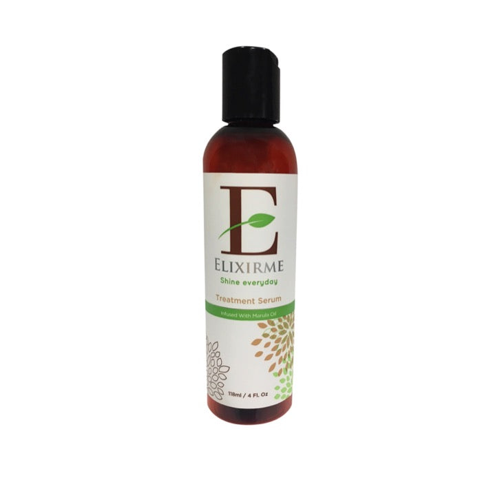 ELIXIRME Hair Serum for Frizzy Hair, Repair ,Treatment Serum For Damaged, Dry, & Colored Hair. Add Shine, Protect, Rejuvenate, Strengthen and Restore. Infused with Marula, Avocado and Sweet Almond Oil- 4.oz