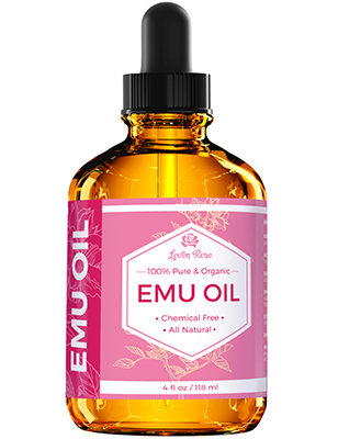 Emu Oil by Leven Rose, 100% Pure Natural Hair Strengthener Scar Minimizer Anti Aging Skin Moisturizer 4 oz 4 Fl Oz (Pack of 1)