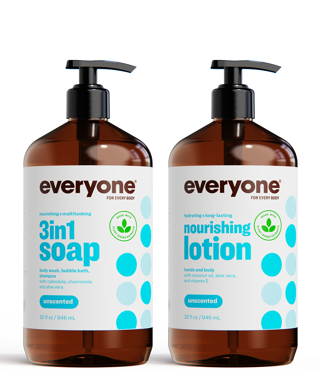 Everyone Unscented 3-In-1 Lotion