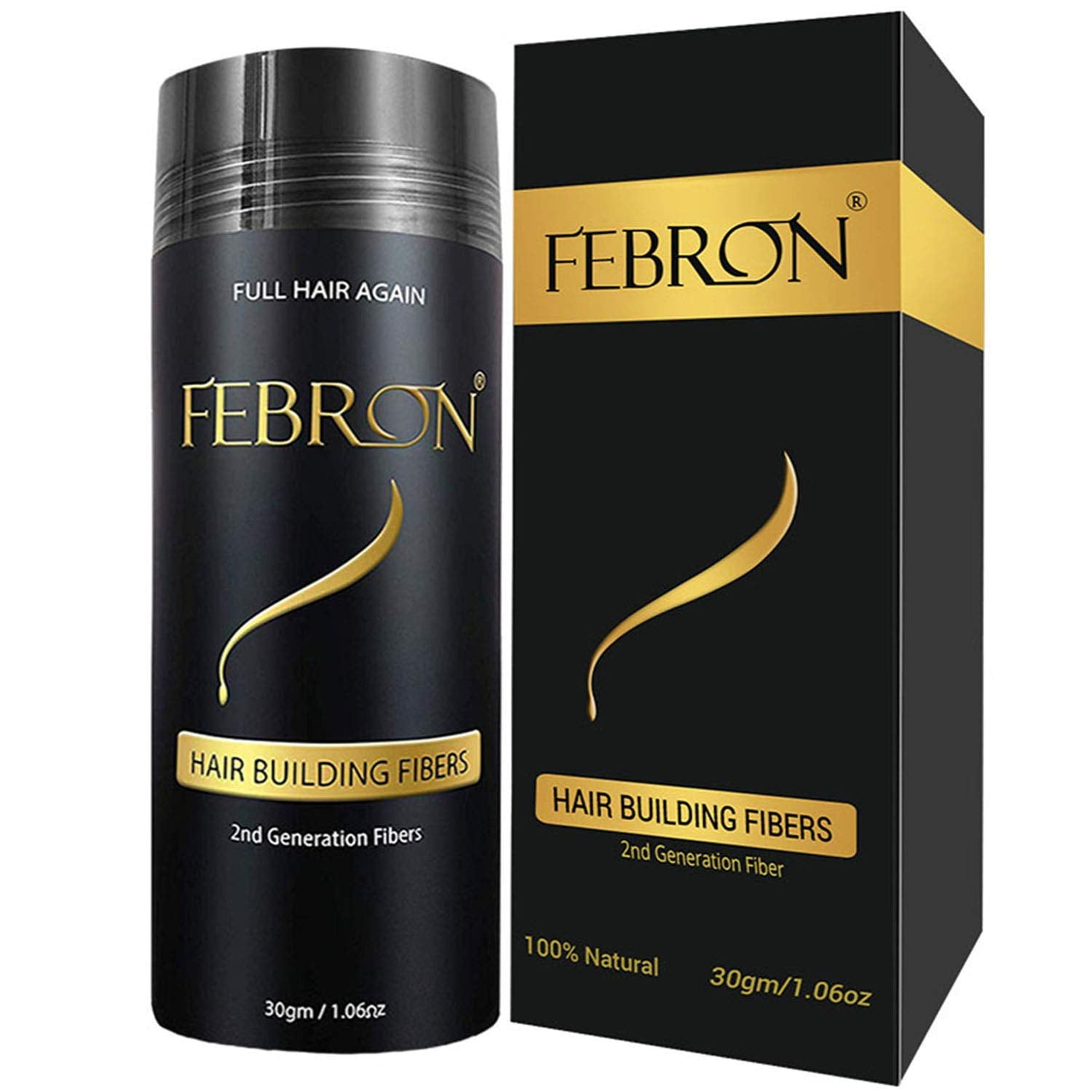 FEBRON Hair Fibers For Thinning Hair DARK BROWN