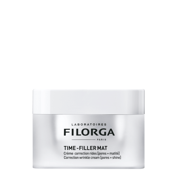 Filorga Time-Filler Mat Face Cream, Anti Aging Hydrating Skincare with Hyaluronic Acid and Peptides to Reduce All Wrinkles Types, Refine Pores, and Add Shine to Skin, 1.7 fl. oz.
