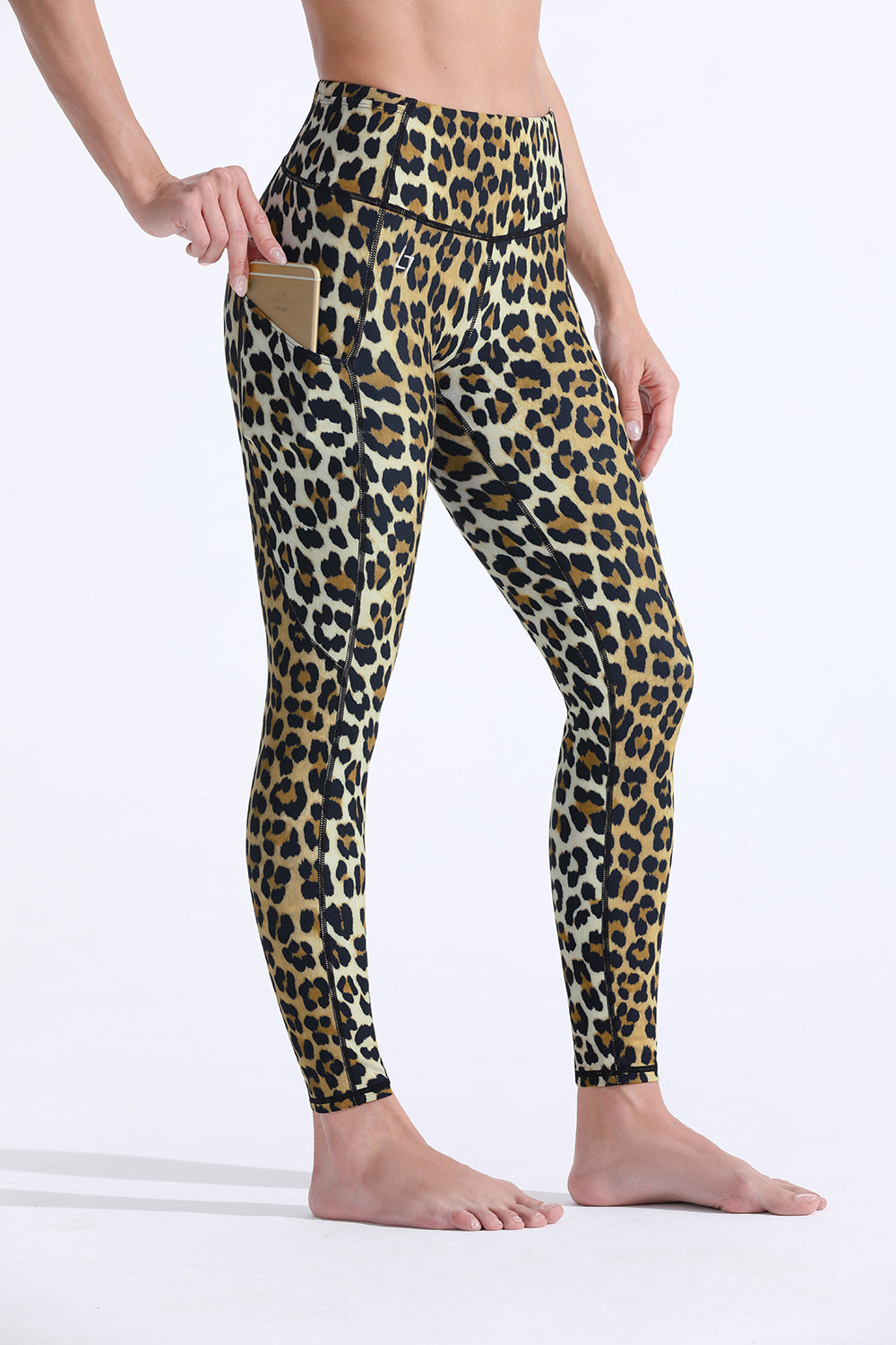 FITTIN Printed Yoga Leggings – Brown Leopard