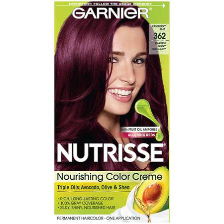 Garnier Nutrisse Nourishing Hair Color – 362 Dark Berry Burgundy