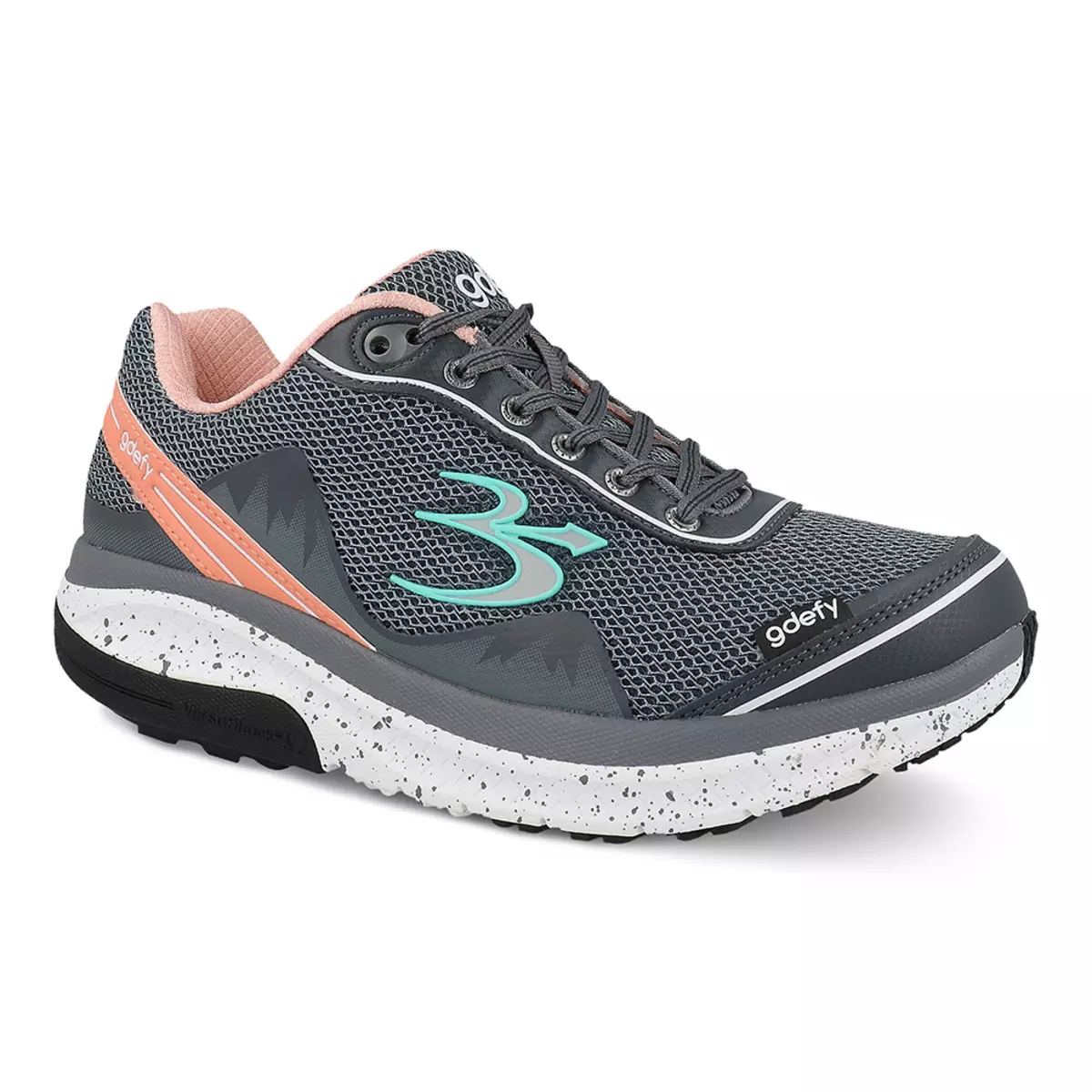 GDefy Gravity Defyer Women’s Mighty Walk Pain Relieving Shoes – Gray/Pink