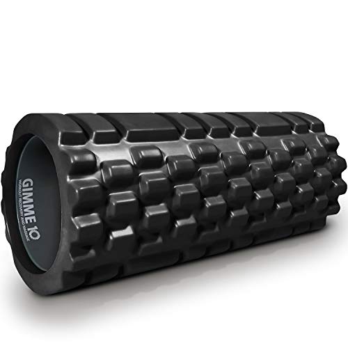 Gimme 10 Foam Roller for Deep Tissue Massager for Muscle and Myofascial Trigger Point Release Black