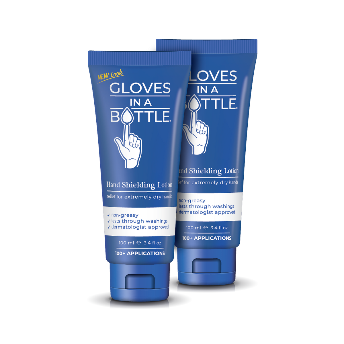 Gloves in a Bottle Shielding Lotion, Relief for Eczema and Psoriasis, 3.4 ounces (Pack of 2)