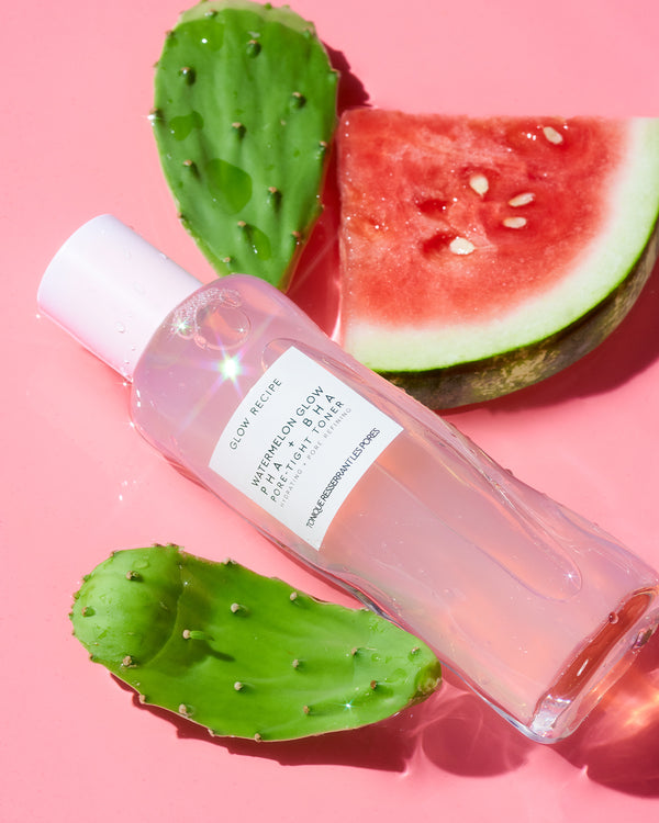 Glow Recipe Watermelon Glow PHA + BHA Pore-Tight Face Toner - PHA Hydrating Toner & BHA Exfoliant with Cactus Water, Cucumber, Tea Tree & Hyaluronic Acid for a Smooth Watermelon Glow (150ml) 5.07 Fl Oz (Pack of 1)
