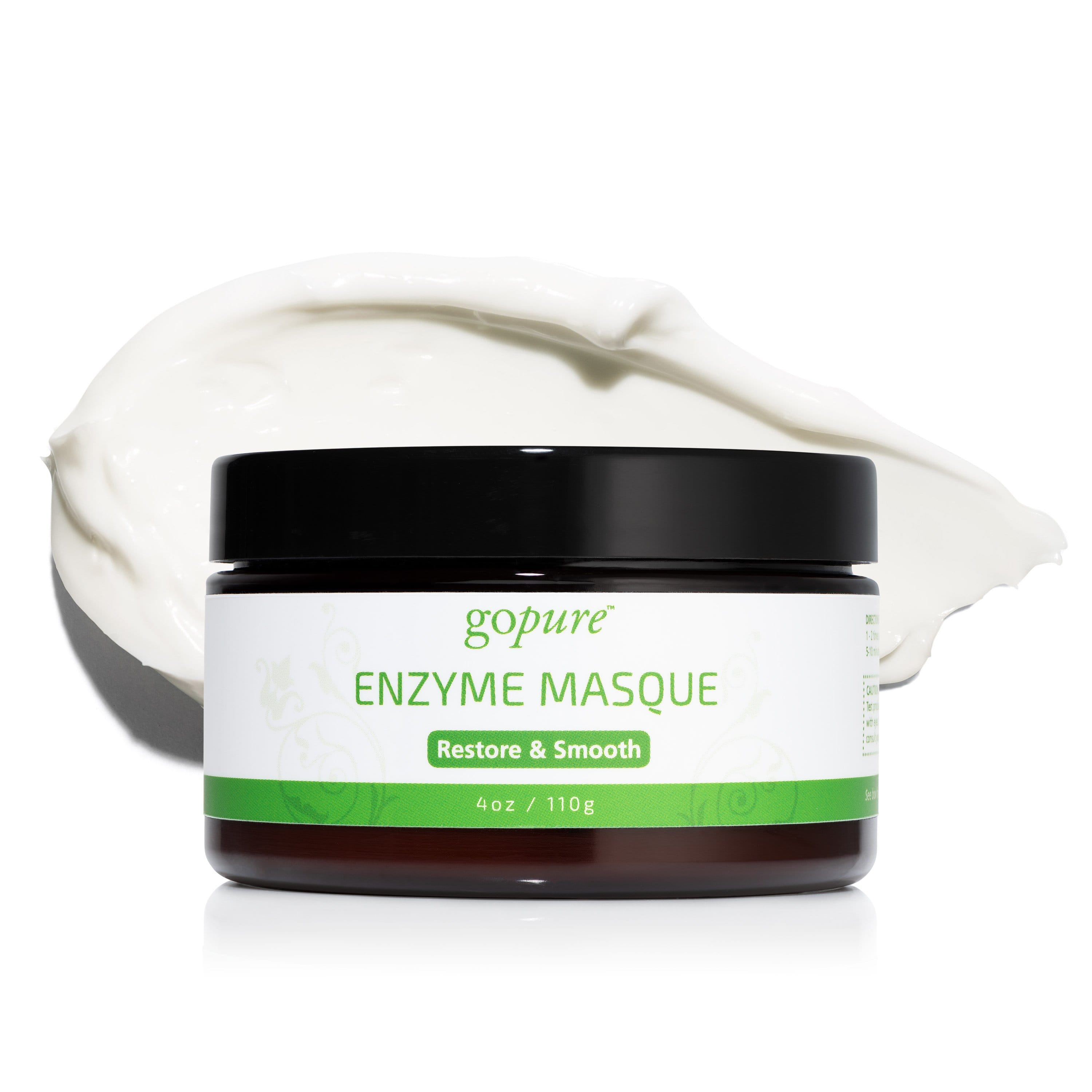 goPure Enzyme Facial Mask - Hydrating & Exfoliating Face Mask Skin Care Pore Minimizer, Improves & Smooths the look of Dull Skin - Natural & Effective Anti Visible Wrinkle Face Mask For Women