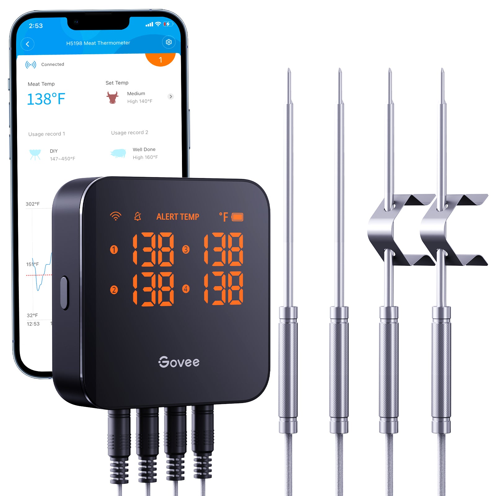 Govee WiFi Grilling Meat Thermometer