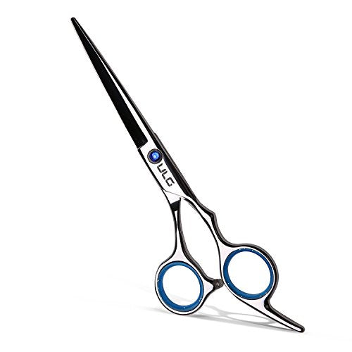 Hair Cutting Scissors, ULG Professional Hair Scissors 6.5 inch Right-Hand Razor Edge Barber Scissors Salon Hair Cutting Shears Made of Japanese Stainless Steel, Hand Sharpened Blue