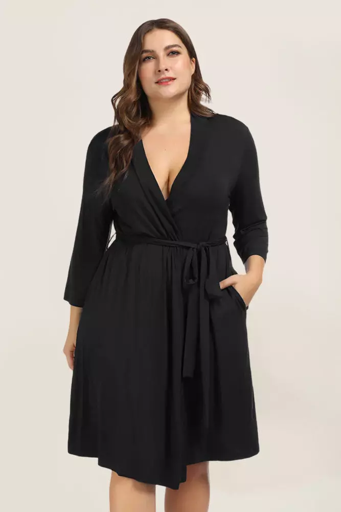 Hanna Nikole Plus Size Kimono Robe