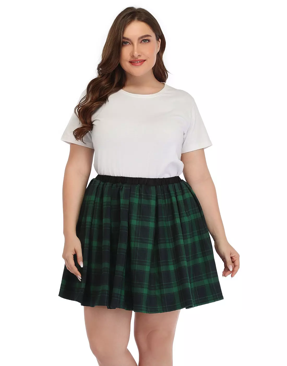 HDE Plus Size Mini Skater Skirts