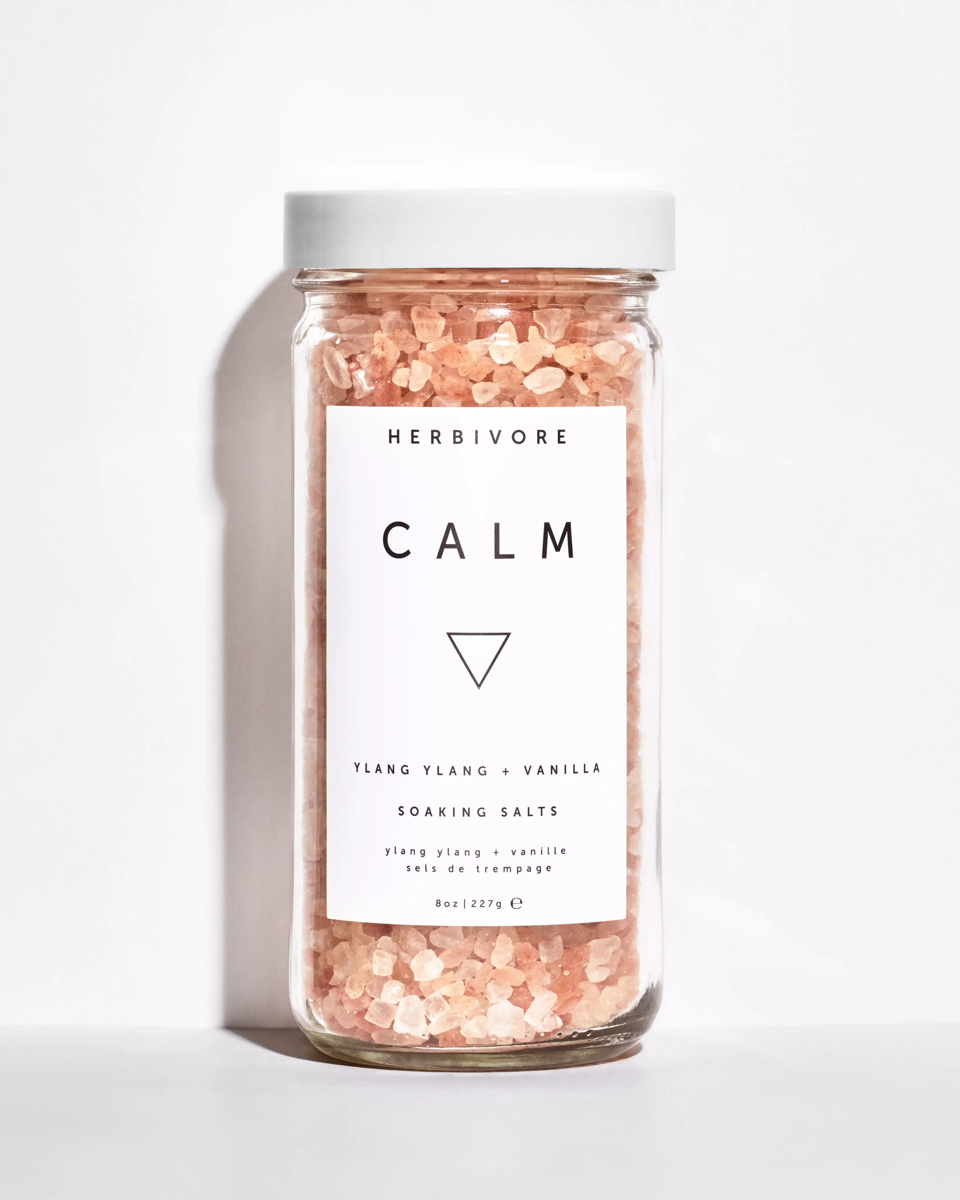 Herbivore Botanicals Calm Soaking Salts ? Inviting Blend of Pink Himalayan Salts, Ylang Ylang and Vanilla Creates a Relaxing Bathing Experience (8 oz)