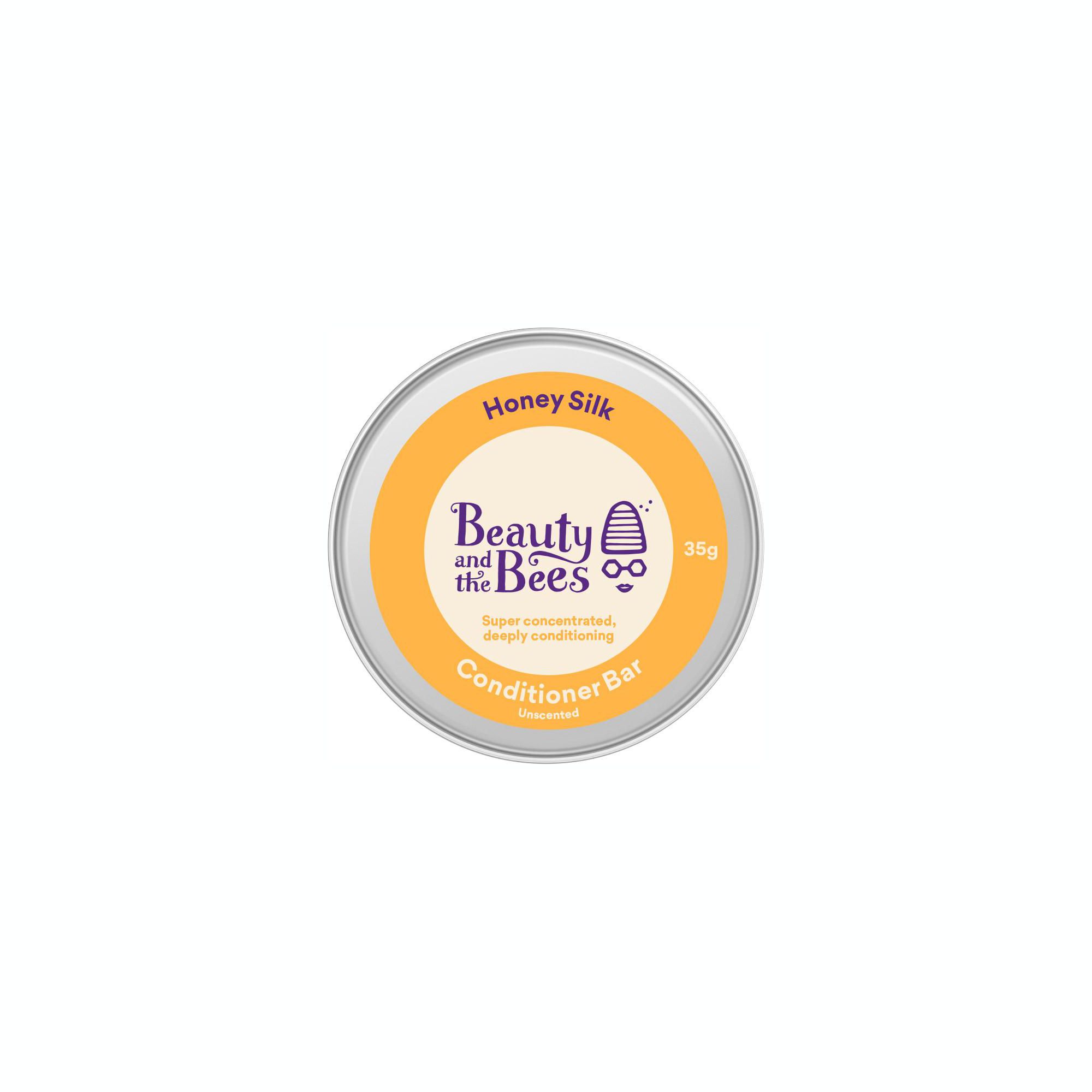 Honey Silk Solid Conditioner Bar for Shiny Healthy Hair | Untangles and Softens Hair | Eco Friendly Hair Care by Beauty and the Bees