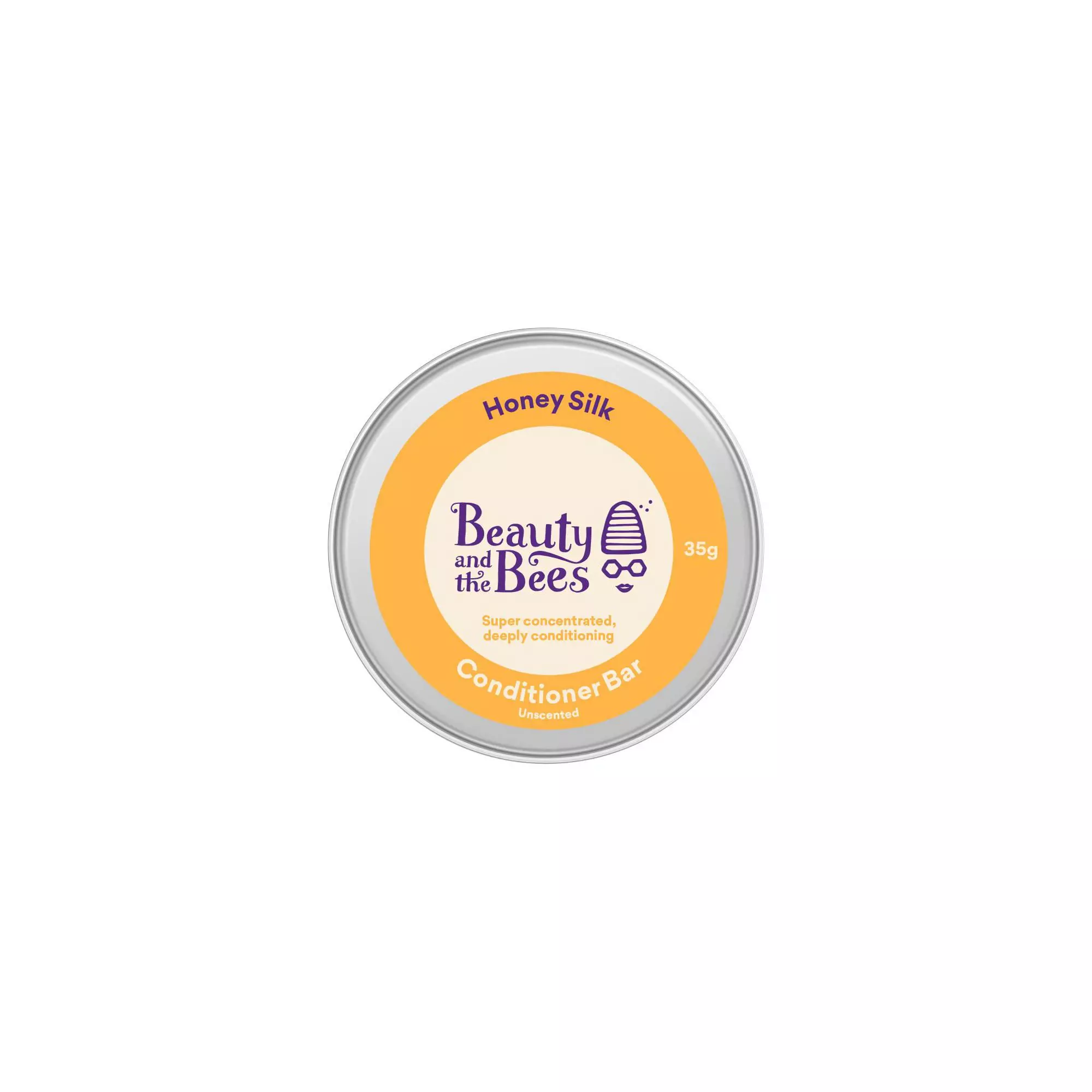 Honey Silk Solid Conditioner Bar for Shiny Healthy Hair | Untangles and Softens Hair | Eco Friendly Hair Care by Beauty and the Bees