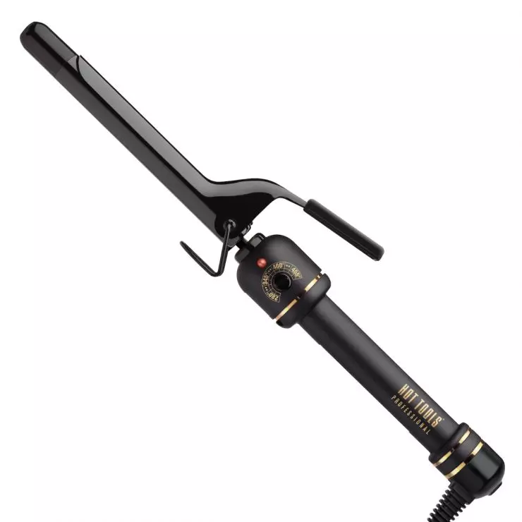 HOT TOOLS Professional Black Gold Spiral Curling Iron