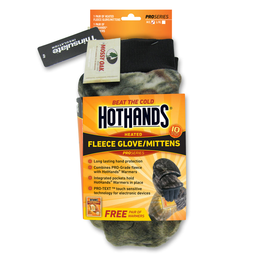 HotHands Heated Fleece Glove-Mittens