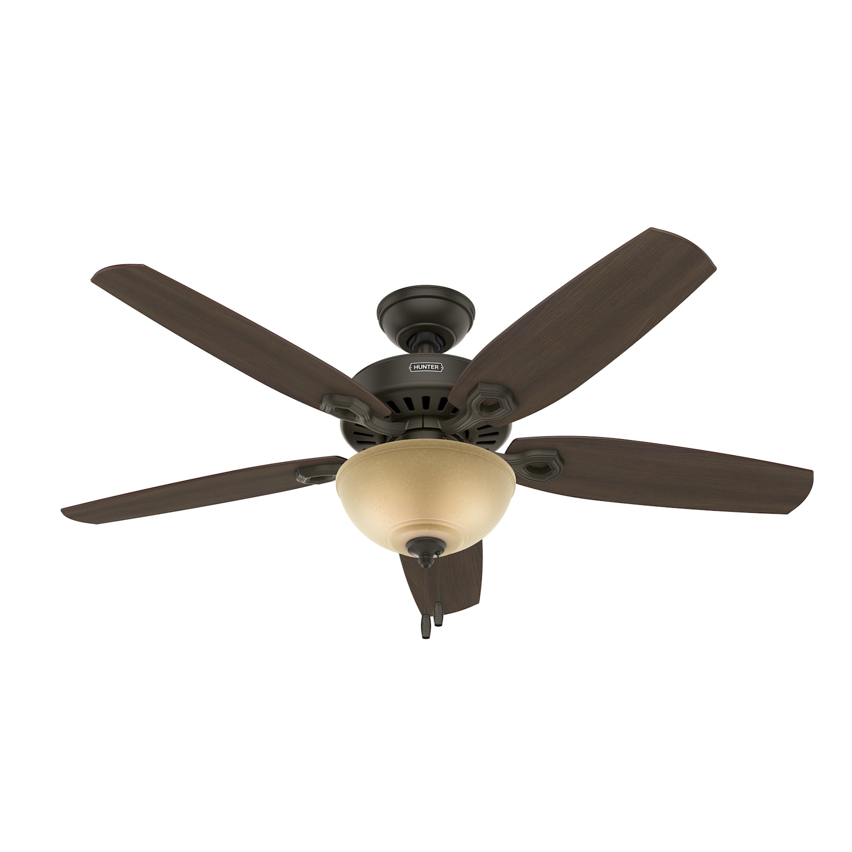Hunter Fan Company 53091 Builder Deluxe Indoor Ceiling Fan with LED Light and Pull Chain Control