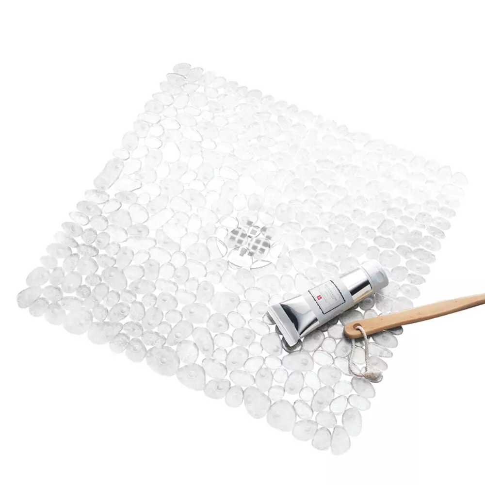 iDesign Pebblz Suction Non-Slip Shower And Bath Mat