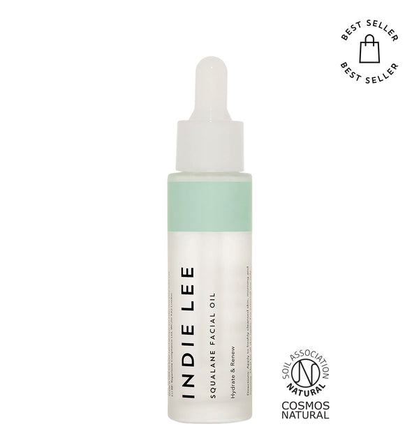 Indie Lee Squalane Facial Oil - 100% Pure Squalane Oil for Daily Use - Visibly Improve Skin Texture, Tone + Plump Appearance of Fine Lines - Non-Pore Clogging Oil (1oz / 30ml) 1 Fl Oz (Pack of 1)